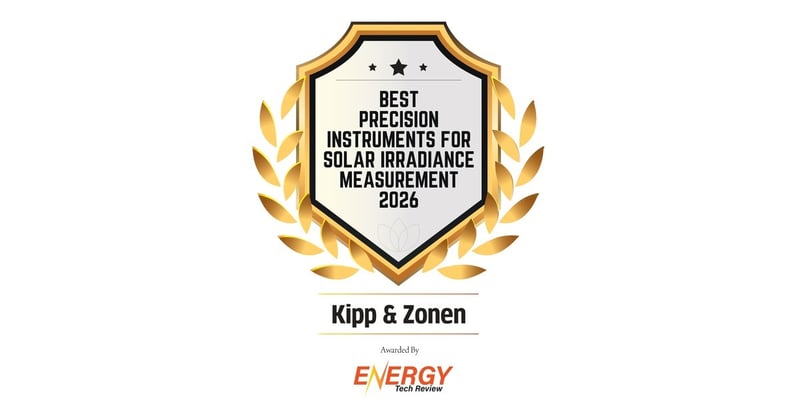 Kipp & Zonen Recognised as Best Precision Instruments for Solar Irradiance Measurement 2026